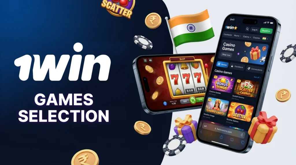Games collection for Indian casino players at 1win